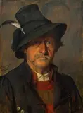 Franz Defregger, A peasant with hat