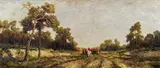 Departure of a hunting party by Otto Eduard Pippel, oil on canvas, sold Jun 2014