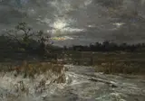 Joseph Wenglein, Landscape with flock of sheep