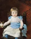 Ernst Klimt, Portrait of a child, 1884, oil on canvas