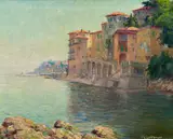 Franz Richard Unterberger, View of an Italian coast
