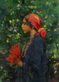 Johann Victor Krämer, Girl from Jericho, oil on canvas