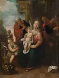 David Altmann von Eydenberg, The holy family with Saint Elizabeth and Saint John, 1644, oil on canvas
