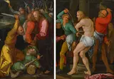 The Taking of Christ & The Flagellation of Christ by follower of Albrecht Dürer, oil on copper, sold Jun 2014
