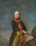 Emperor Josef II. by follower of Pompeo Girolamo Batoni, c. 1770, oil on plate, sold Jun 2014
