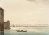 Johann Kniep, Murano, Venice, watercolour on paper