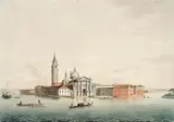Johann Kniep, San Giorgio Maggiore, Venice, watercolour and ink on paper