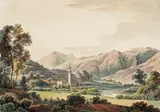 Johann Kniep, Forni di Sopra, Udine, Veneto, watercolour and pencil on paper