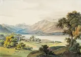Johann Kniep, Lago di Santa Croce, Belluno, Veneto