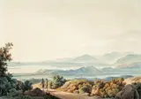 Johann Kniep, View of the Lake Garda