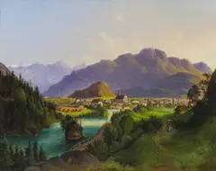 Anton Schiffer, Bad Ischl, circa 1840, oil on cardboard