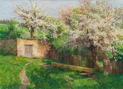 Olga Wisinger-Florian, Spring in Felling near Gföhl, 1908, oil on canvas