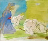 Siegfried Anzinger, Madonna with white lion