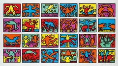Keith Haring, Retrospect, 1989, serigraph on cardboard