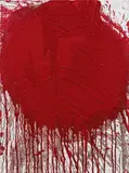 Schüttbild by Hermann Nitsch, 2011, oil, blood on canvas, sold May 2014