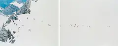 Walter Niedermayr, Kitzsteinhorn IV (Diptych), 1997, photography, C-print