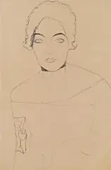 Gustav Klimt, Portrait of a lady, 1916/17, pencil on paper