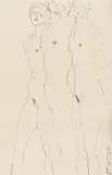 Gustav Klimt, The girlfriends, 1916/17, pencil on paper