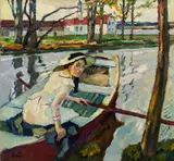 Leo Putz, Girl in rowing boat