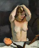 Eugen Spiro, Semi-nude, 1930, oil on canvas