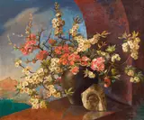 Ernst Nepo, Apfelblüten mit Maske