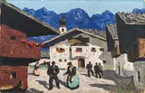 Alfons Walde, Village square in Aurach