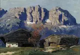 Alfons Walde, Bauernhof am Wilden Kaiser bei Kitzbühel
