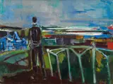 Joseph Floch, Fisherman on the beach