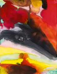 Untitled by Herbert Brandl, 1990, watercolour on paper, sold Mar 2014