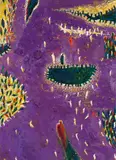 Violettfeldwelten by Gunter Damisch, 1996-1997, oil on canvas, sold Mar 2014
