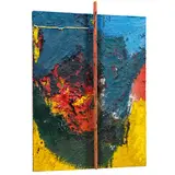Herbert Brandl, Untitled, ca. 1984, mixed technique, wood on canvas