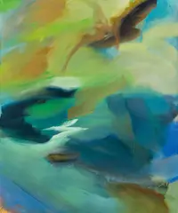 Andi Ehlers, Untitled, 2010, oil on sailcloth