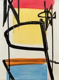 Gottfried Fabian, Untitled, 1965, oil on board