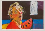 Xenia Hausner, Verklärte Nacht, hand-coloured lithography; edition: 11/20