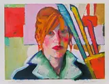 Xenia Hausner, Lola, 2002, hand-coloured lithography; edition: 2/35