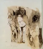 Alfred Hrdlicka, Untitled, 1968, mixed technique on paper