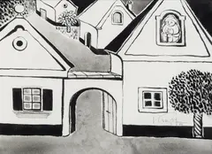 Gottfried Kumpf, Hans Breitenbrunn, 2007, India ink/water colour on paper