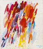Untitled by Otto Muehl, 1983, oil on canvas, sold Mar 2014