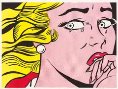 Roy Lichtenstein, Crying Girl, 1963, Offset lithography on paper