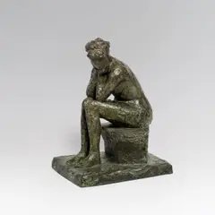 Walter Nagl, Sitting female, bronze