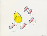 Untitled by Oswald Oberhuber, 1985, mixed technique on paper, sold Mar 2014