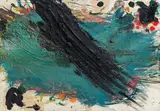 Finger painting by Arnulf Rainer, 1982/83, oil on cardboard, sold Mar 2014