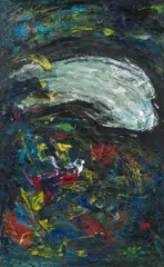 Untitled by Hubert Scheibl, 1986, oil on canvas, sold Mar 2014