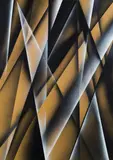 Alfons (Alphons) Schilling, Autobinäres Raumbild, 1990, oil on fiberboard