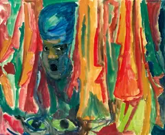 Hubert Schmalix, Canayen, 1982, watercolour on paper