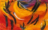 Soshana Afroyim, Happiness II, 1996, oil on canvas