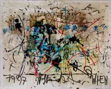 Untitled by Hans Staudacher, 1997, oil on canvas, sold Mar 2014