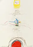 Dominik Steiger, Mixed lot of 12 papers, 1987, mixed technique on paper