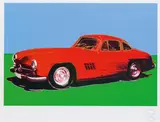 Andy Warhol, Mercedes 300 SL Gullwing, 2007, serigraphy