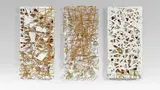 Walter Weer, White triptych, 2003, cardboard, paper, cord and paint